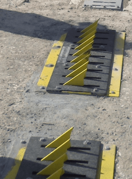 Military Test Facility for Traffic Spike Barrier