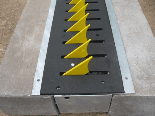 Tire Spikes at High Security Exit, USA